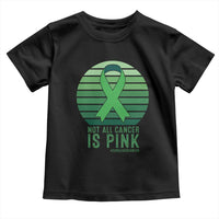 Liver Cancer Awareness Toddler T Shirt Not All Cancer Is Pink Ribbon Support Gift