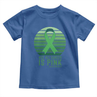 Liver Cancer Awareness Toddler T Shirt Not All Cancer Is Pink Ribbon Support Gift