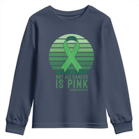Liver Cancer Awareness Youth Sweatshirt Not All Cancer Is Pink Ribbon Support Gift