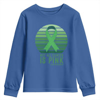 Liver Cancer Awareness Youth Sweatshirt Not All Cancer Is Pink Ribbon Support Gift