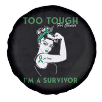 Liver Cancer Warrior Woman Gift Spare Tire Cover Too Tough For Cancer Im A Survivor
