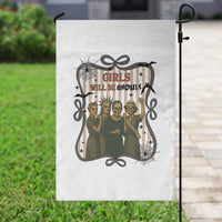 Halloween Feminist Garden Flag Girls Will Be Ghouls Women Empowerment - Wonder Print Shop