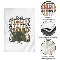 Halloween Feminist Garden Flag Girls Will Be Ghouls Women Empowerment - Wonder Print Shop