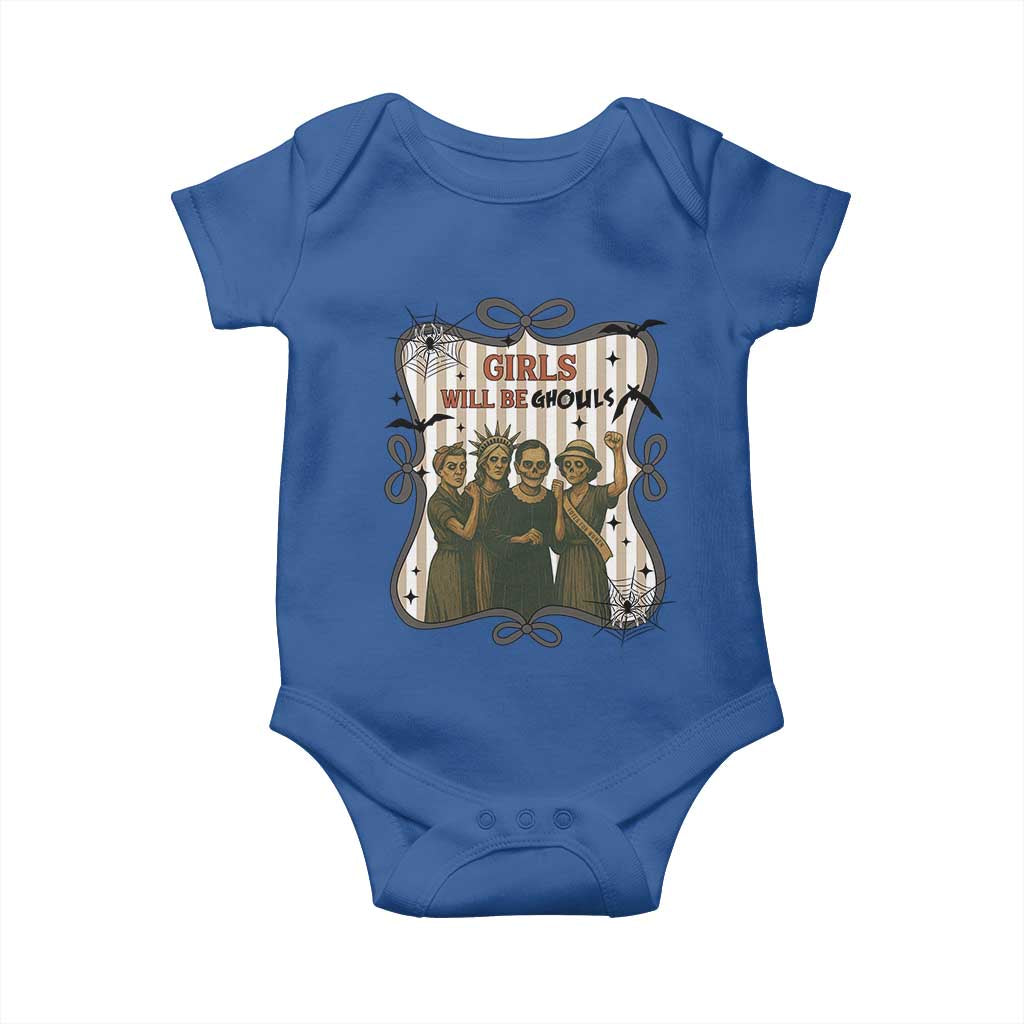 Halloween Feminist Baby Onesie Girls Will Be Ghouls Women Empowerment - Wonder Print Shop