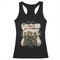 Halloween Feminist Racerback Tank Top Girls Will Be Ghouls Women Empowerment - Wonder Print Shop