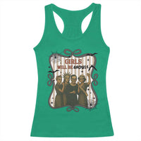Halloween Feminist Racerback Tank Top Girls Will Be Ghouls Women Empowerment - Wonder Print Shop