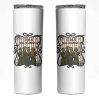 Halloween Feminist Skinny Tumbler Girls Will Be Ghouls Women Empowerment