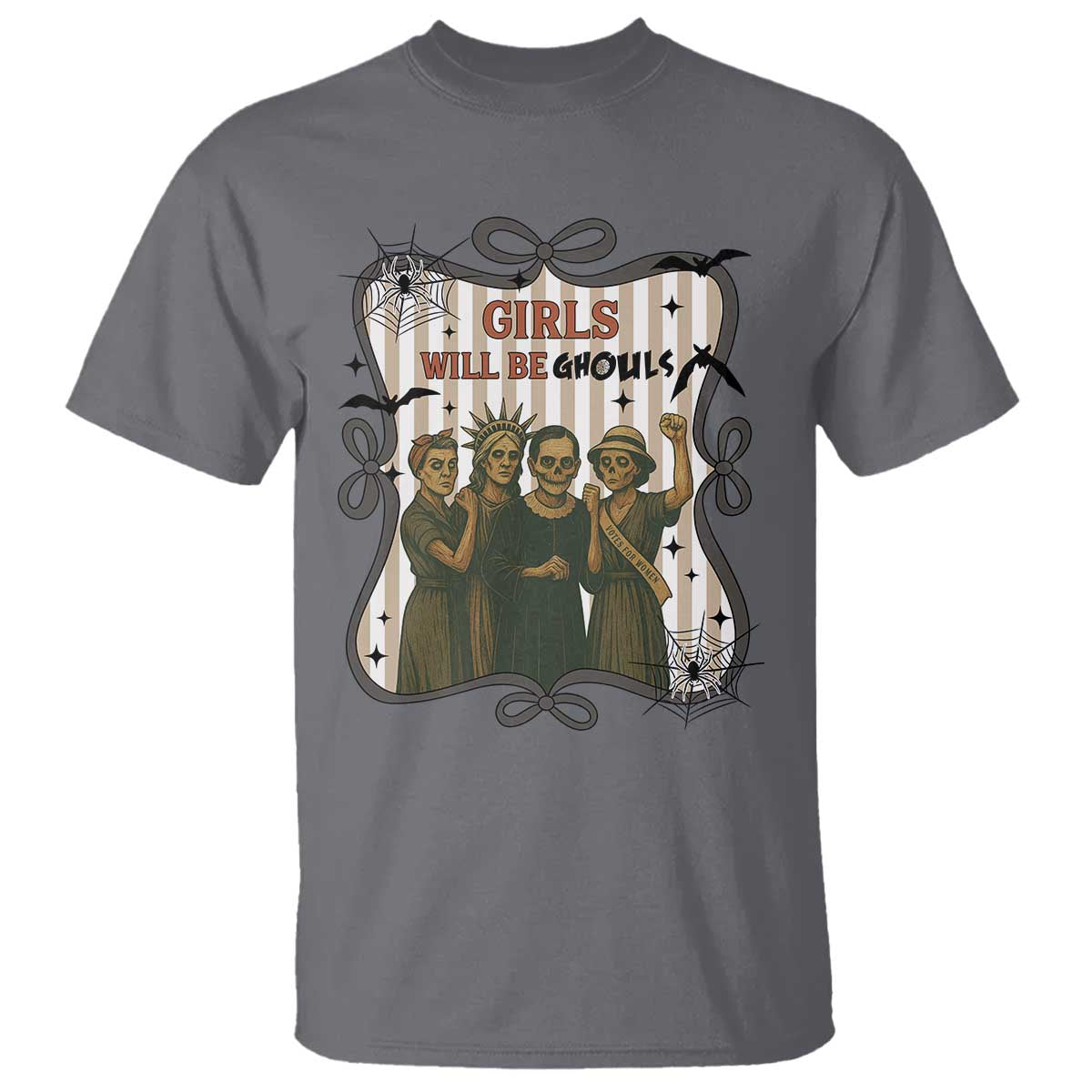Halloween Feminist T Shirt Girls Will Be Ghouls Women Empowerment - Wonder Print Shop