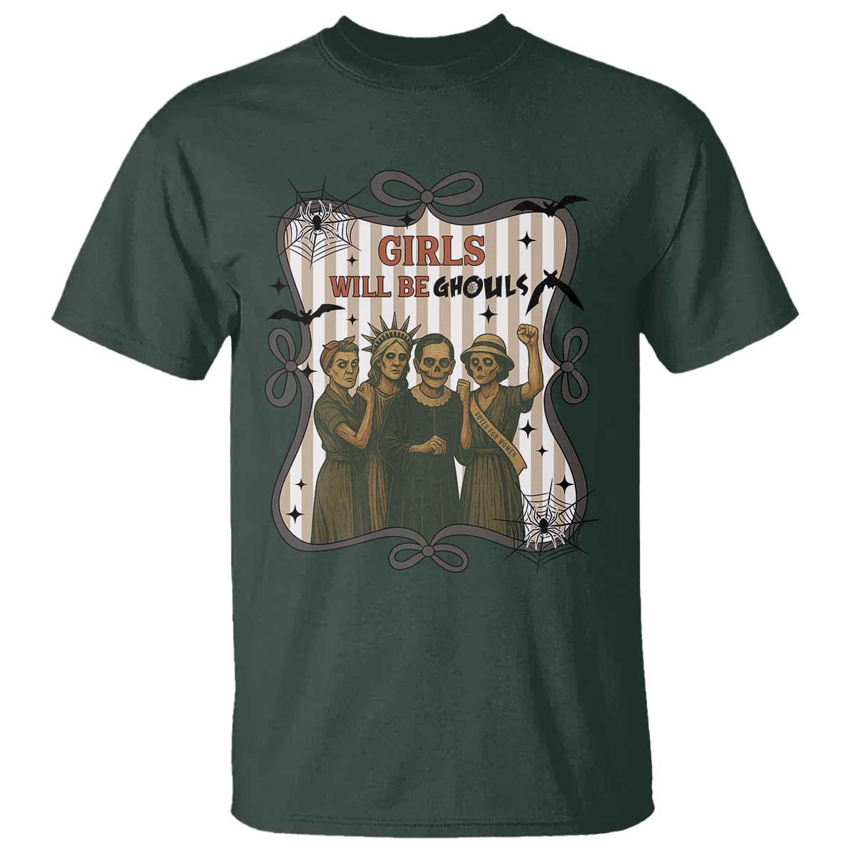 Halloween Feminist T Shirt Girls Will Be Ghouls Women Empowerment - Wonder Print Shop
