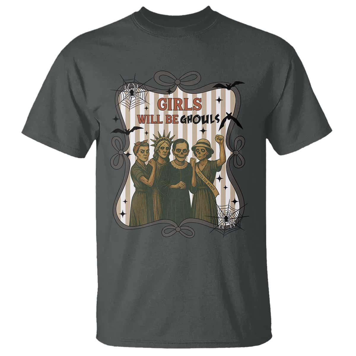 Halloween Feminist T Shirt Girls Will Be Ghouls Women Empowerment - Wonder Print Shop
