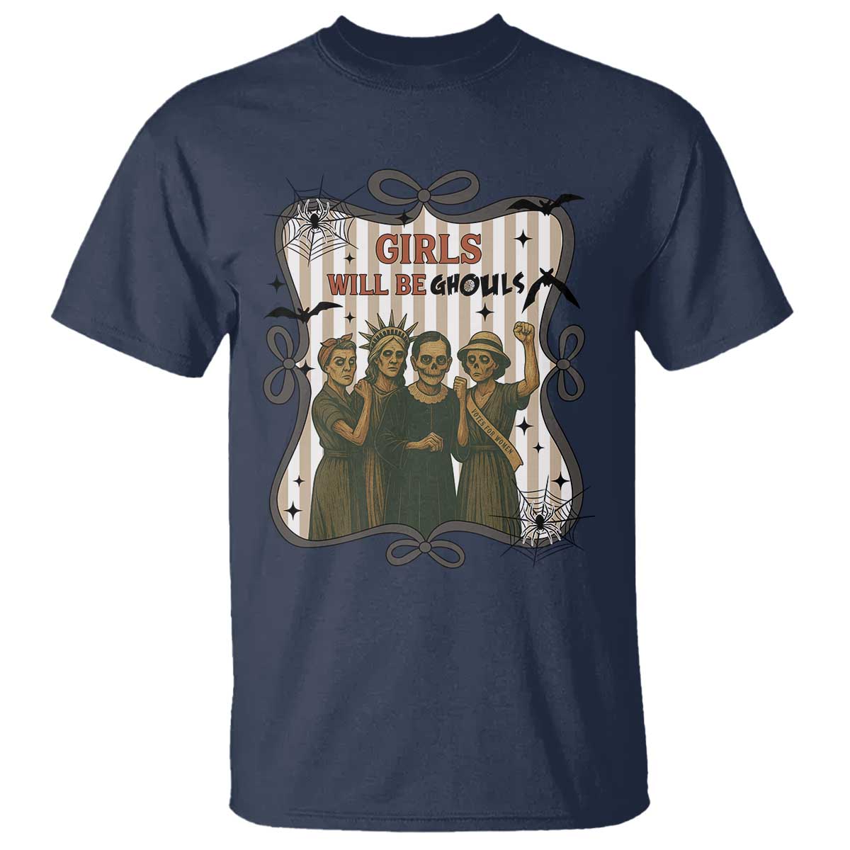 Halloween Feminist T Shirt Girls Will Be Ghouls Women Empowerment - Wonder Print Shop