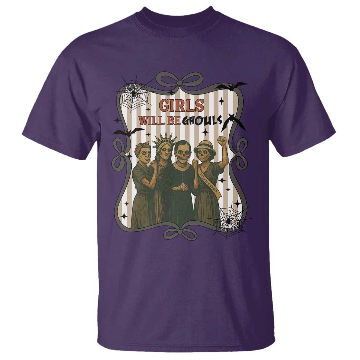 Halloween Feminist T Shirt Girls Will Be Ghouls Women Empowerment - Wonder Print Shop