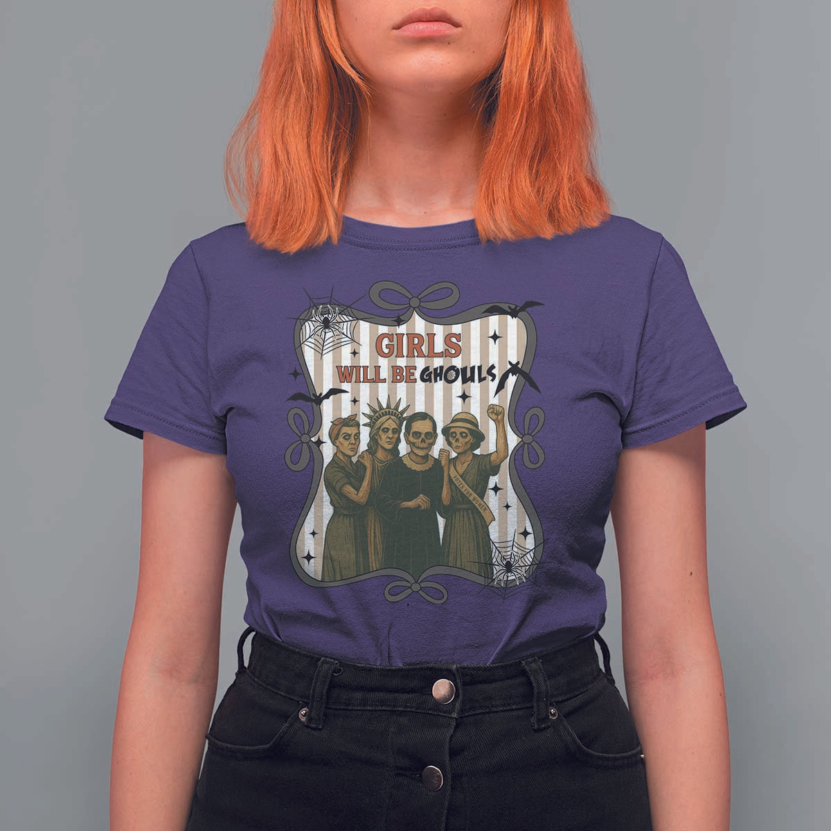 Halloween Feminist T Shirt For Women Girls Will Be Ghouls Women Empowerment - Wonder Print Shop