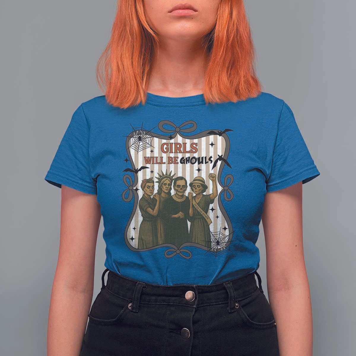Halloween Feminist T Shirt For Women Girls Will Be Ghouls Women Empowerment - Wonder Print Shop