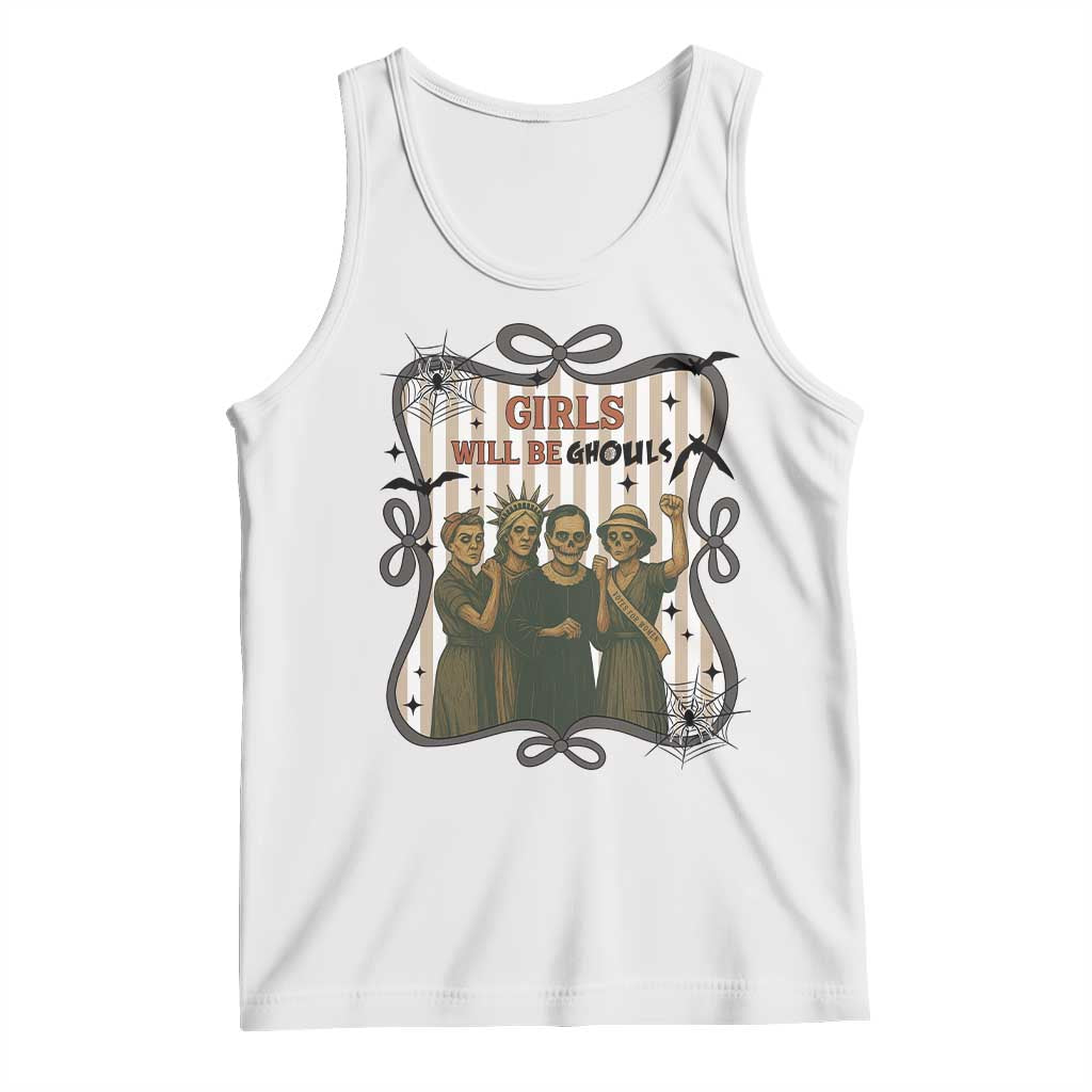 Halloween Feminist Tank Top Girls Will Be Ghouls Women Empowerment - Wonder Print Shop
