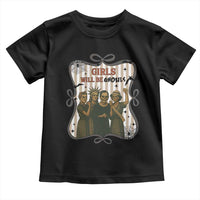 Halloween Feminist Toddler T Shirt Girls Will Be Ghouls Women Empowerment - Wonder Print Shop