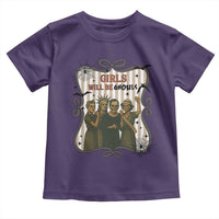 Halloween Feminist Toddler T Shirt Girls Will Be Ghouls Women Empowerment - Wonder Print Shop
