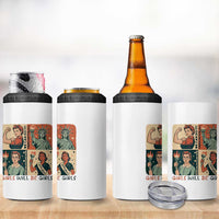 Girls Will Be Girls 4 in 1 Can Cooler Tumbler Patriotic Feminist USA Women