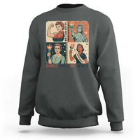 Girls Will Be Girls Sweatshirt Patriotic Feminist USA Women - Wonder Print Shop