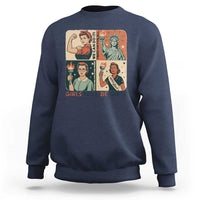 Girls Will Be Girls Sweatshirt Patriotic Feminist USA Women - Wonder Print Shop