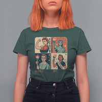 Girls Will Be Girls T Shirt For Women Patriotic Feminist USA Women - Wonder Print Shop