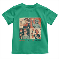 Girls Will Be Girls Toddler T Shirt Patriotic Feminist USA Women - Wonder Print Shop