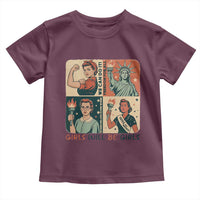 Girls Will Be Girls Toddler T Shirt Patriotic Feminist USA Women - Wonder Print Shop