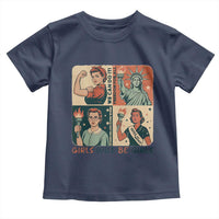 Girls Will Be Girls Toddler T Shirt Patriotic Feminist USA Women - Wonder Print Shop