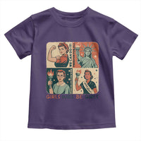 Girls Will Be Girls Toddler T Shirt Patriotic Feminist USA Women - Wonder Print Shop
