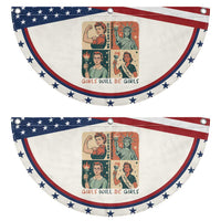 Girls Will Be Girls Patriotic Fan Flag Feminist USA Women