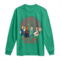 Girls Will Be Girls Long Sleeve Shirt Funny Patriotic Feathered Feminists Ducks - Wonder Print Shop
