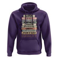 Human Rights Bookish Hoodie Kindness Peace Equality Flower For Women - Wonder Print Shop