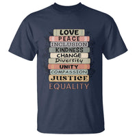 Human Rights Bookish T Shirt Kindness Peace Equality Flower For Women - Wonder Print Shop