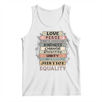 Human Rights Bookish Tank Top Kindness Peace Equality Flower For Women - Wonder Print Shop