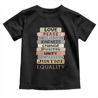 Human Rights Bookish Toddler T Shirt Kindness Peace Equality Flower For Women - Wonder Print Shop