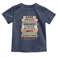 Human Rights Bookish Toddler T Shirt Kindness Peace Equality Flower For Women - Wonder Print Shop