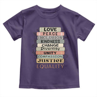 Human Rights Bookish Toddler T Shirt Kindness Peace Equality Flower For Women - Wonder Print Shop