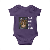 Girl Will Be Girls Baby Onesie Medusa Mythology Feminist Women - Wonder Print Shop