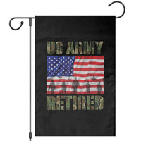 Retired Veteran Garden Flag American Flag US Army Patriotic USA Pride - Wonder Print Shop