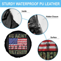 Retired Veteran Spare Tire Cover American Flag US Army Patriotic USA Pride - Wonder Print Shop