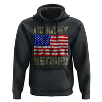 Retired Veteran Hoodie American Flag US Army Patriotic USA Pride - Wonder Print Shop
