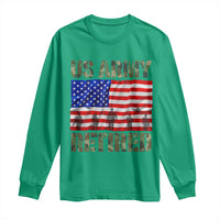 Retired Veteran Long Sleeve Shirt American Flag US Army Patriotic USA Pride - Wonder Print Shop