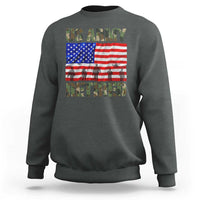 Retired Veteran Sweatshirt American Flag US Army Patriotic USA Pride - Wonder Print Shop