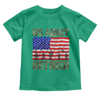 Retired Veteran Toddler T Shirt American Flag US Army Patriotic USA Pride - Wonder Print Shop