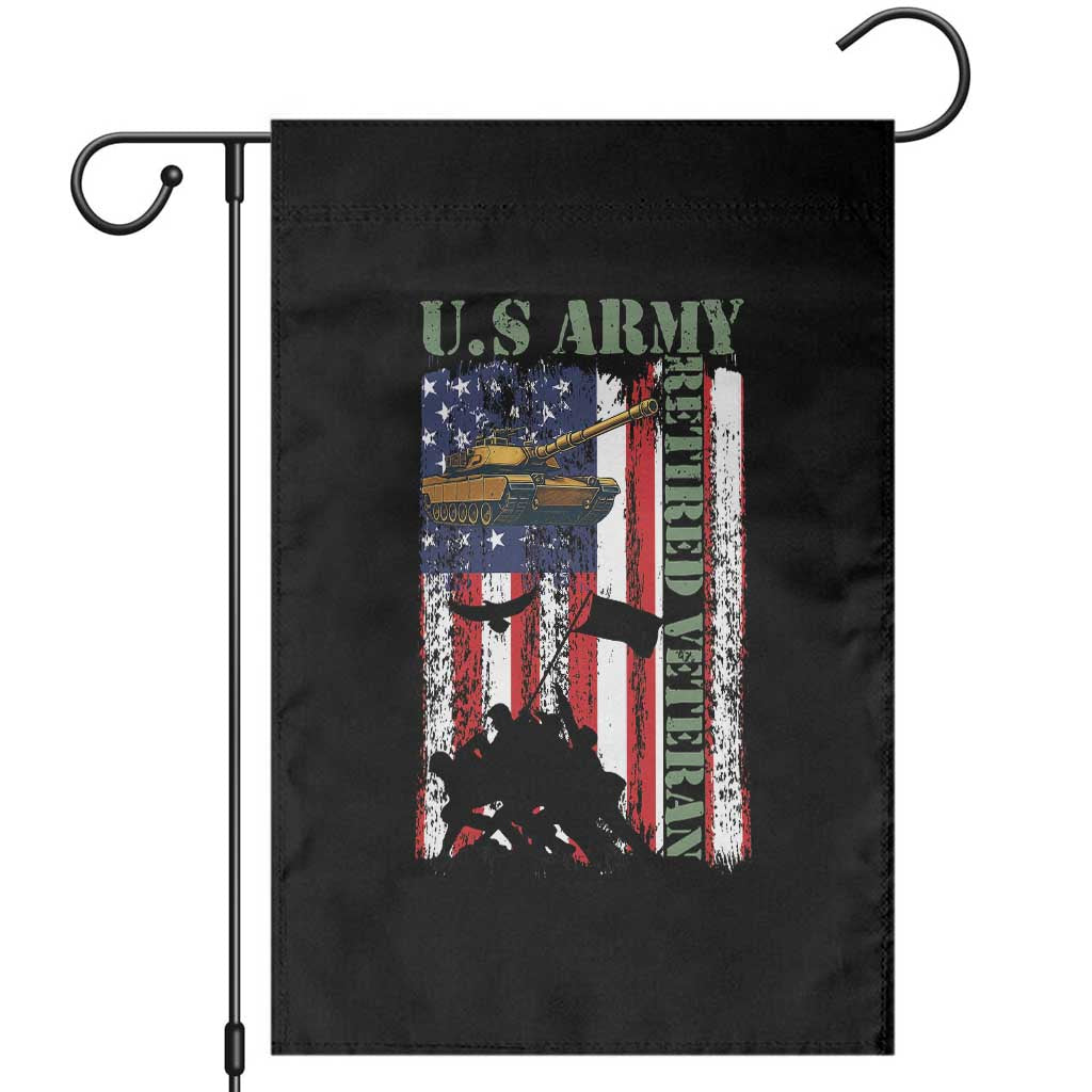 Retired Army Garden Flag American Flag US Patriotic USA Pride - Wonder Print Shop