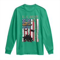 Retired Army Long Sleeve Shirt American Flag US Patriotic USA Pride - Wonder Print Shop