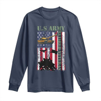 Retired Army Long Sleeve Shirt American Flag US Patriotic USA Pride - Wonder Print Shop
