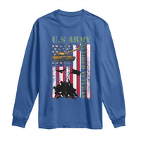 Retired Army Long Sleeve Shirt American Flag US Patriotic USA Pride - Wonder Print Shop