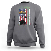 Retired Army Sweatshirt American Flag US Patriotic USA Pride - Wonder Print Shop