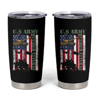 Retired Army Tumbler Cup American Flag US Patriotic USA Pride